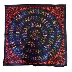 NWT Grateful Dead Dancing Skeletons & Roses Bandana